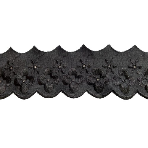 Haft na batyście - 022 - czarny - 4cm - II gatunek