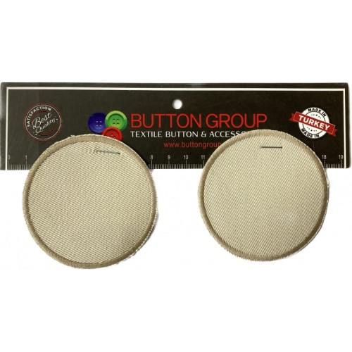 Łatki, naprasowanki okrągłe beżowe