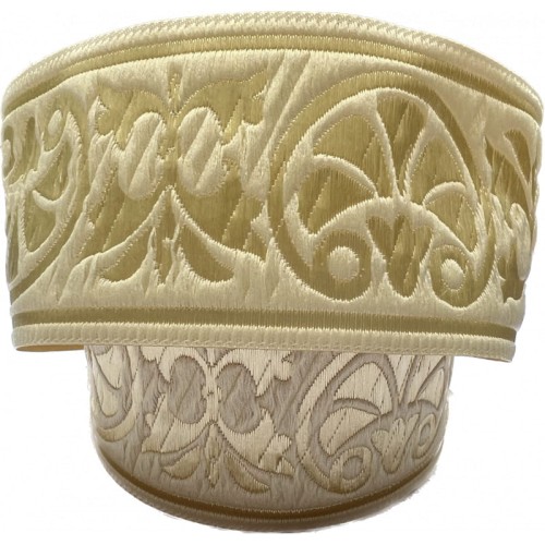 Taśma żakardowa - 50058 - beżowa - 3,5cm