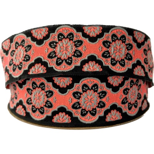 Taśma żakardowa, taśma ozdobna - 25707 v5 - 2,5cm