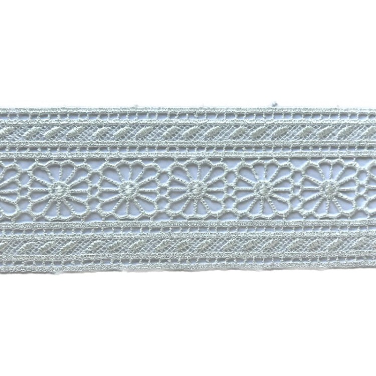 Gipiura - LD214 - biała śmietankowa - 6 cm