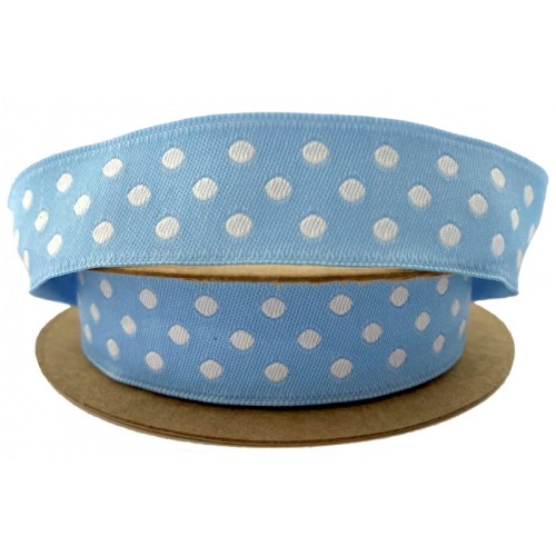 Taśma żakardowa - 20750 - niebieska - 2 cm