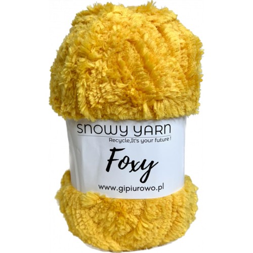 Puszysta włóczka Foxy - pomarańczowa 918 - 100 m