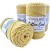Sznurek bawełniany do makramy 2PLY - Cotton Cord - żółty 07 - 3mm - 75m