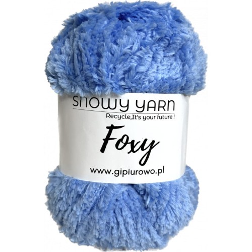 Puszysta włóczka Foxy - niebieska 927 - 100 m