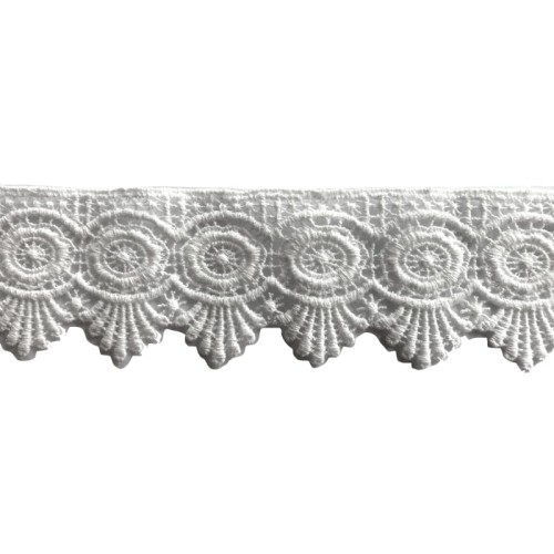 Gipiura bawełniana - CG-WT-65 - biała śmietankowa - 4,6cm