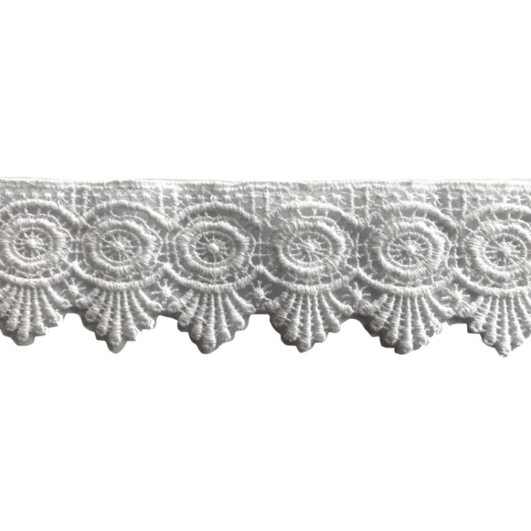 Gipiura bawełniana - CG-WT-65 - biała śmietankowa - 4,6cm