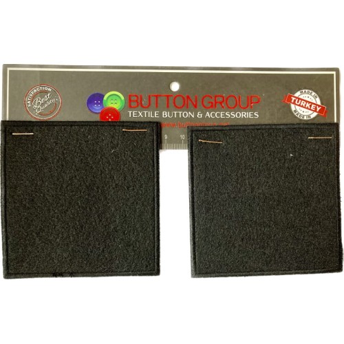 Łatki, naprasowanki kwadratowe czarne