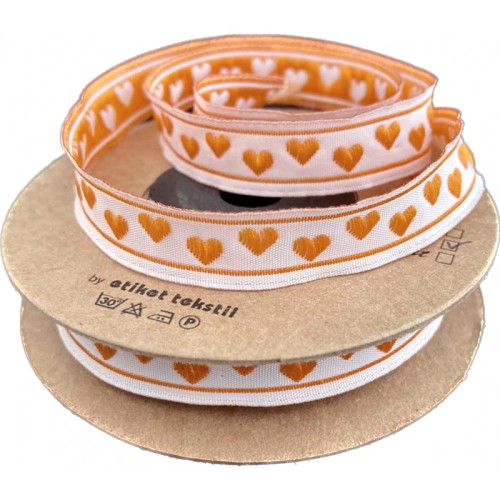 Taśma żakardowa - 11035 pomarańczowa - 1,1cm