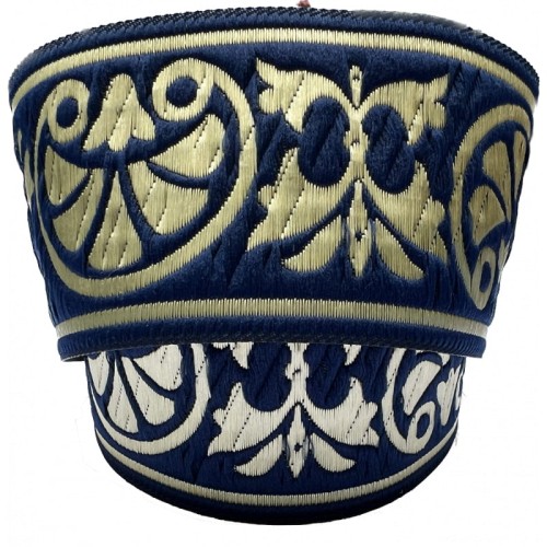 Taśma żakardowa - 50058 - granatowa - 5 cm