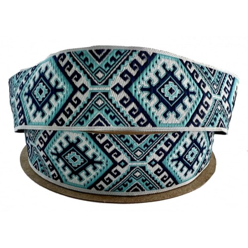 Taśma żakardowa - 25708 v2 - 2,5cm