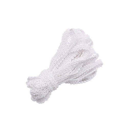 Taśma ozdobna - SR 002 - biały, 1,5cm