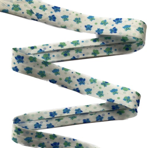 Lamówka bawełniana - sowy 335 - 2 cm