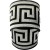 Taśma żakardowa - 70062 – czarno srebrna - 7cm