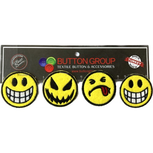 Aplikacje termiczne, naprasowanki Smiling Face Emoji