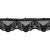 Koronka na tiulu - 8TB2002 - czarna - 4cm