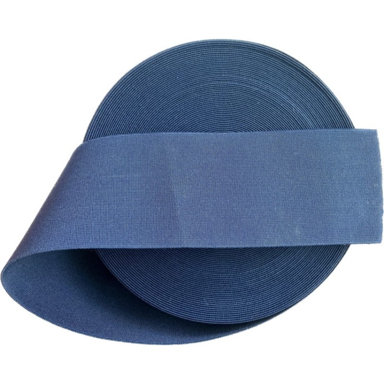 Guma elastyczna turecka - 8 cm - granatowa