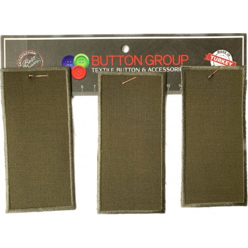 Łatki, naprasowanki prostokątne khaki