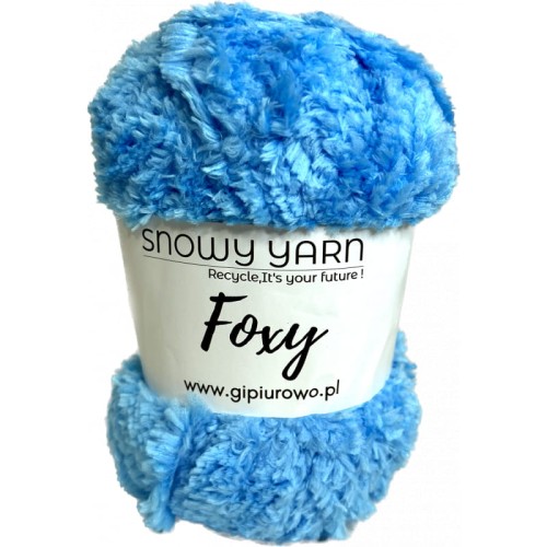 Puszysta włóczka Foxy - niebieska 928 - 100 m