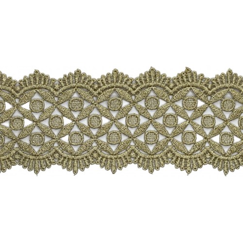 Gipiura - S45-143 - beż/złoto - 8 cm