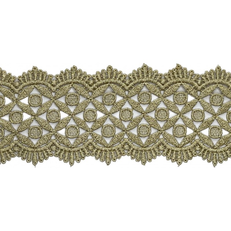 Gipiura - S45-143 - beż/złoto - 8 cm