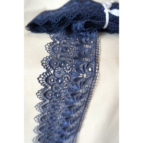 Promocja- Końcówka - 0,9mb  Gipiura - B0148 - ciemnoniebieska - 9cm