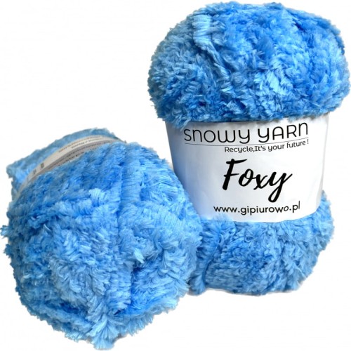 Puszysta włóczka Foxy - niebieska 928 - 100 m