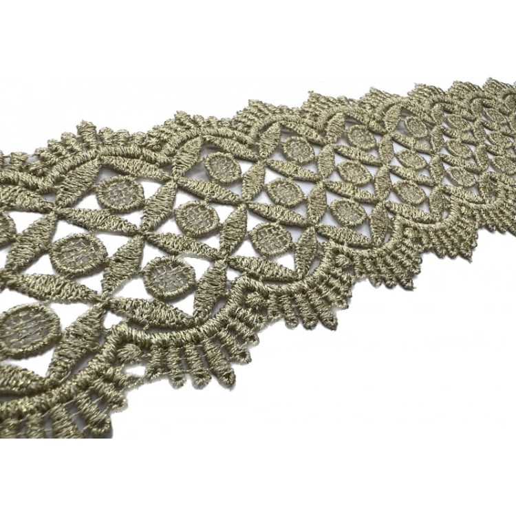 Gipiura - S45-143 - beż/złoto - 8 cm