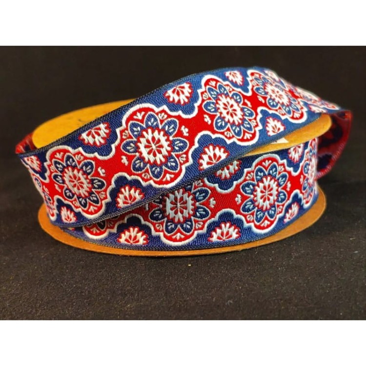 Taśma żakardowa - 25707 v7 - 2,5cm