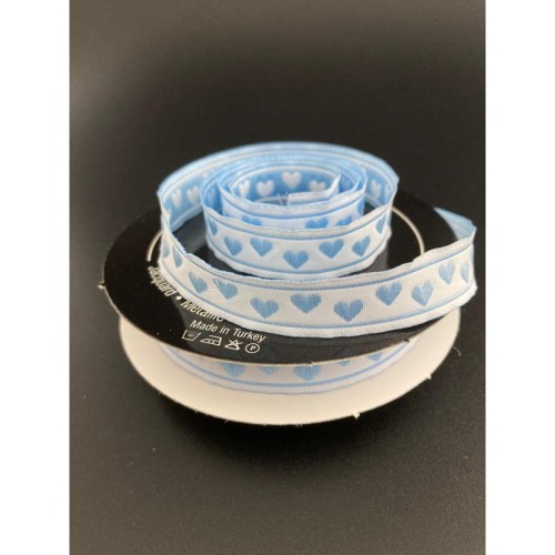 Taśma żakardowa - 11035 niebieska - 1,1 cm