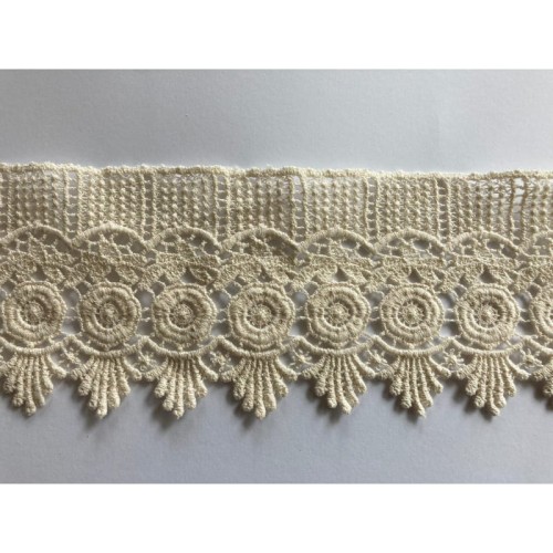 Gipiura bawełniana - 25 - naturalna - 9cm, koronka bawełniana