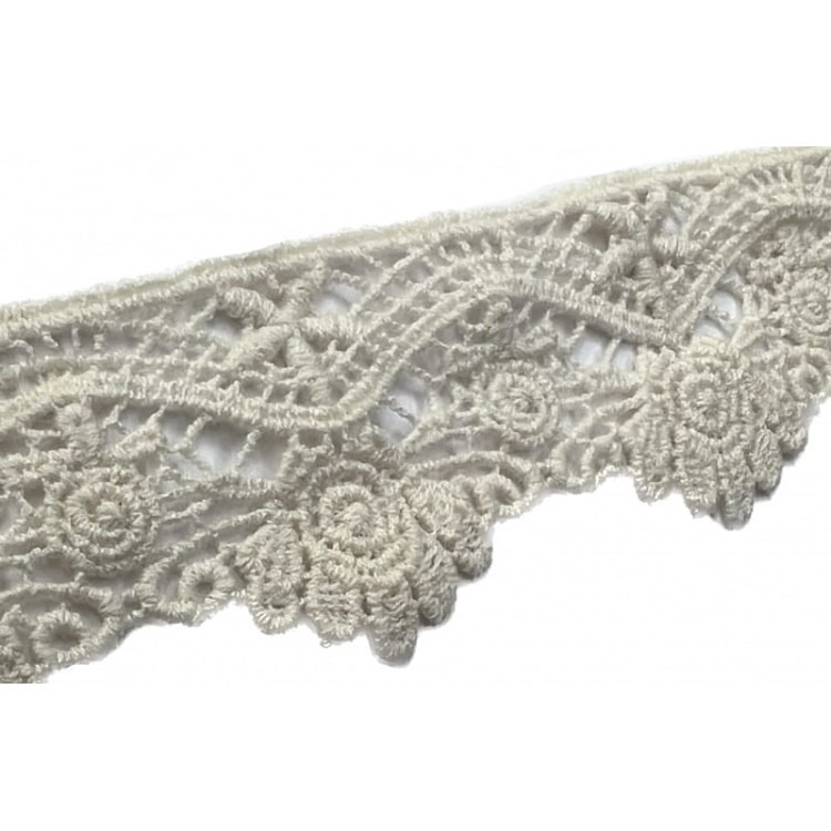 Promocja-Końcówka 0,90 mb-Gipiura bawełniana - CG-X - naturalna - 4 cm