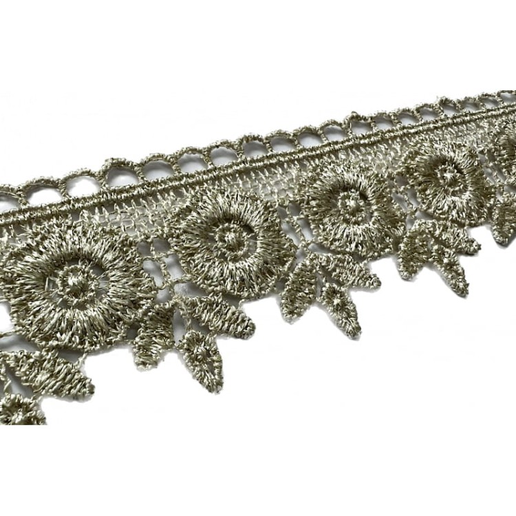 Gipiura - S06850772 - beż/złoto - 4 cm