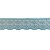Koronka poliestrowa - 22380 – niebieska - 2,2cm