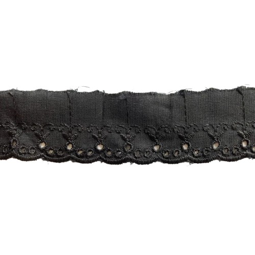 Haft na batyście - 124 - czarny - 3cm