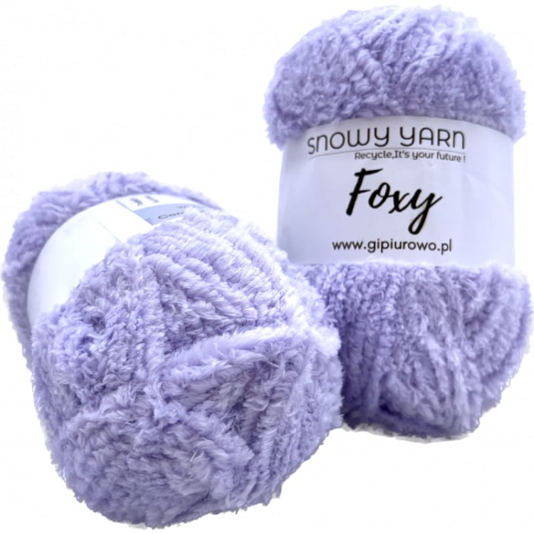 Puszysta włóczka Foxy - liliowa 940 - 100 m