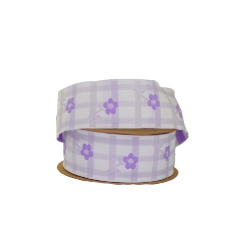 Taśma żakardowa - 35016- liliowa - 3,5 cm