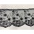 Koronka na tiulu - B0196A - czarna - 8cm