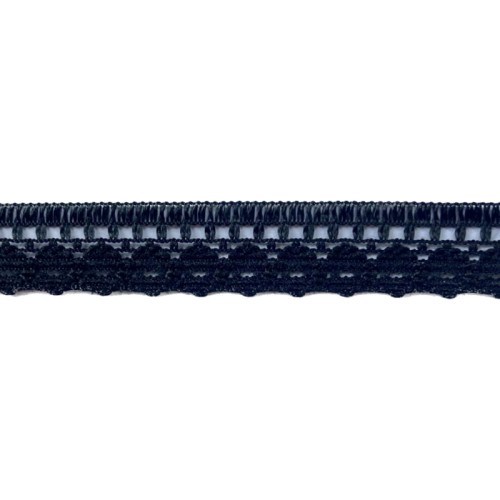 Taśma ozdobna - 10159, czarna - 1cm