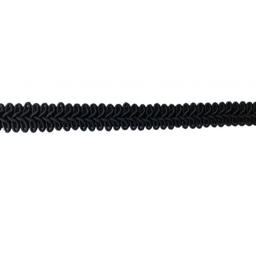 Taśma ozdobna - SR 034 - czarna, 1,5cm