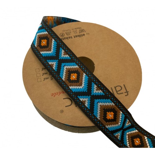 Taśma żakardowa - 25952 v1 - 2,5 cm