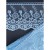 Koronka na tiulu - B0821 - baby blue - 13,5cm