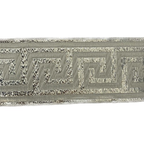Taśma żakardowa - 50062 - metalizowana srebrna - 5cm
