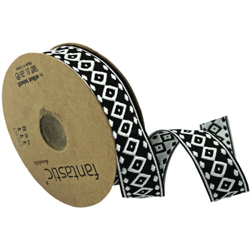 Taśma żakardowa - 25276 – 2,5cm