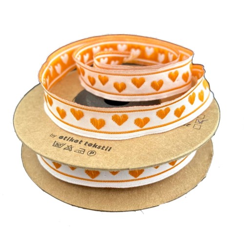 Taśma żakardowa - 11035 pomarańczowa - 1,1cm