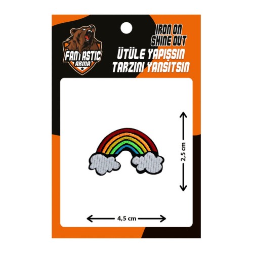 Aplikacja termiczna, naprasowanka tęcza A50-211