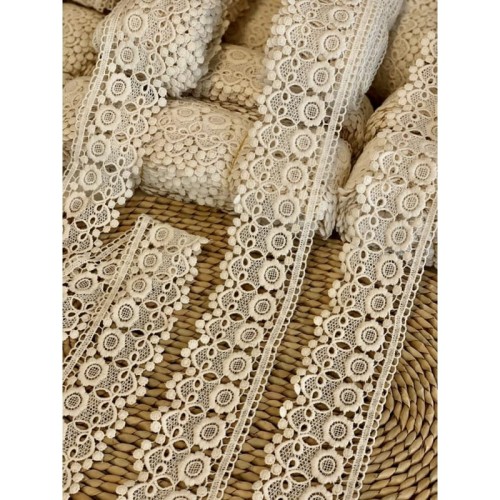 Gipiura bawełniana - GC-576 - naturalna - 7cm