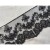 Koronka na tiulu - B0078 - czarna - 13cm