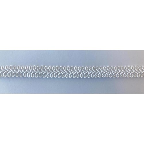 Taśma ozdobna - SR 002 - biały, 1,5cm