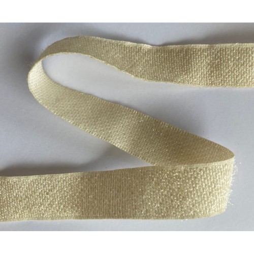 Taśma ozdobna połyskliwa - 20319 v2 - beżowy - 2 cm